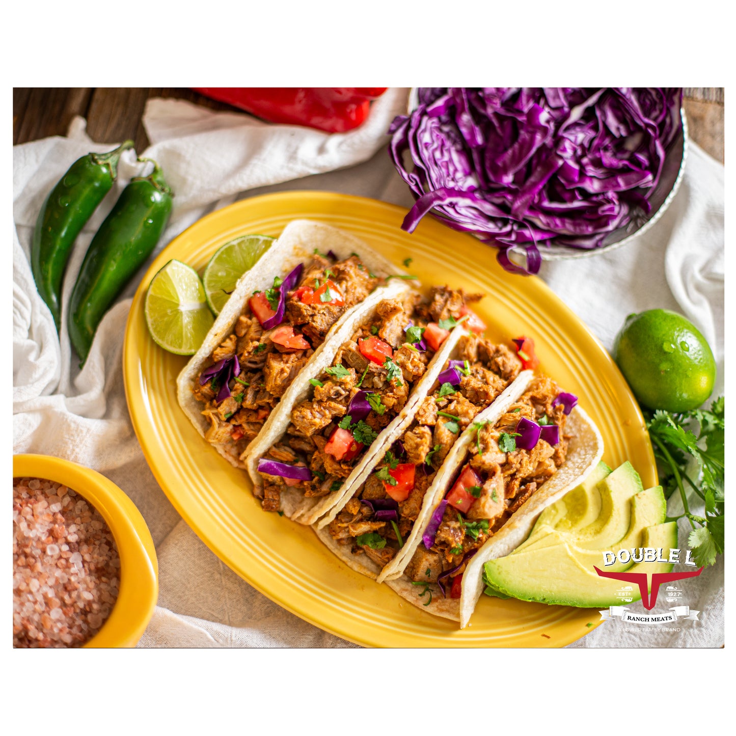 Carnitas Tacos Canvas Sign