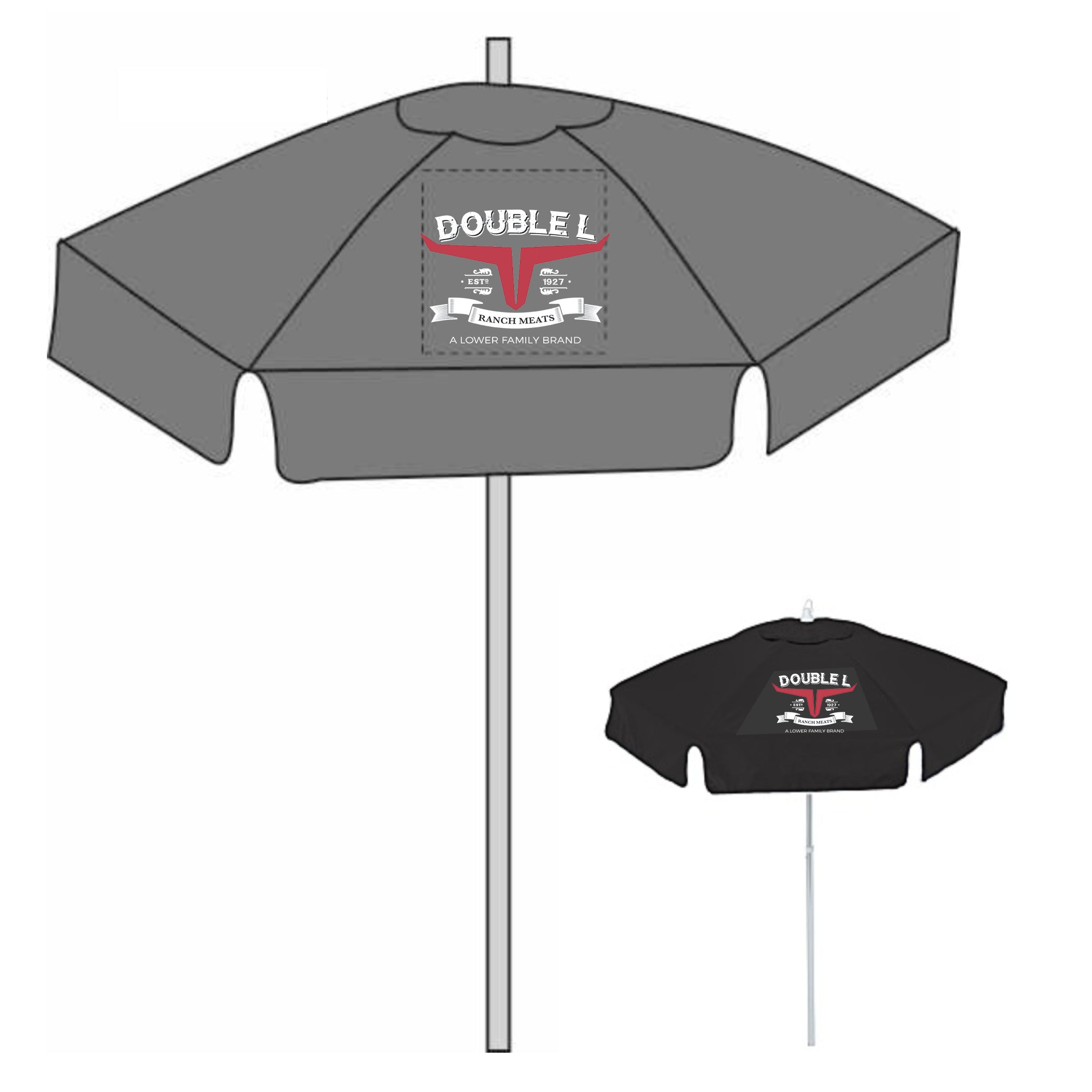 Double L Ranch Patio Table Umbrella