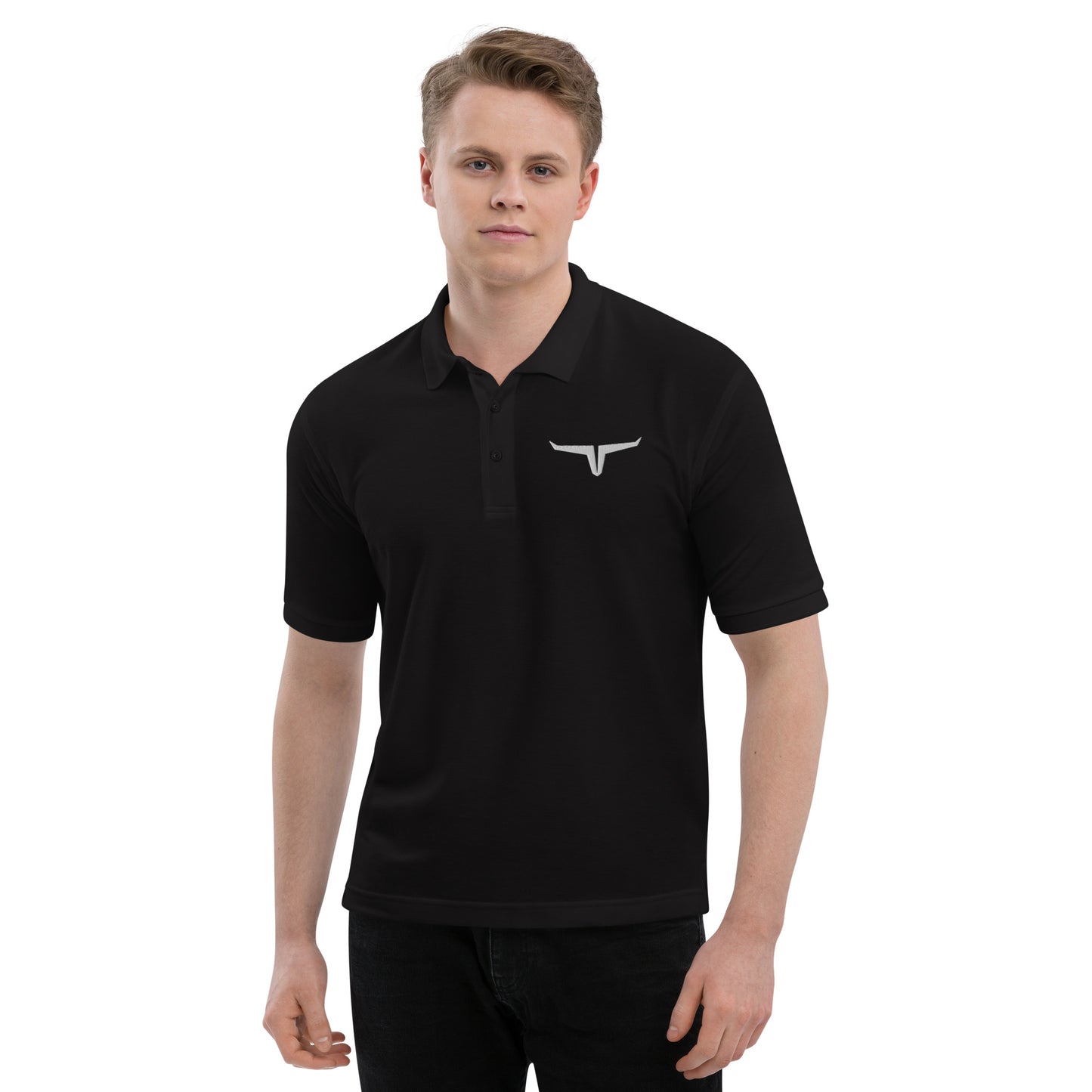 LL Ranch Horns Men's Premium Polo